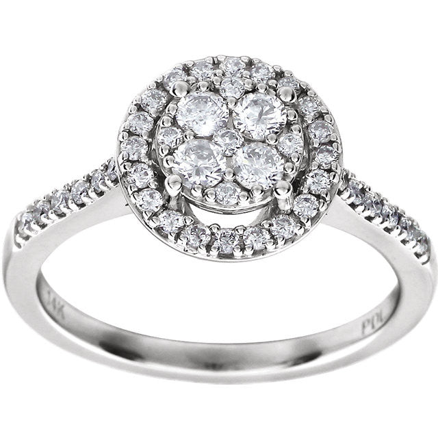 Ring > Engagement > Halo-Styled > Diamond > 5/8 CTW