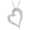 Necklace > Heart > Diamond > 1/4 CTW