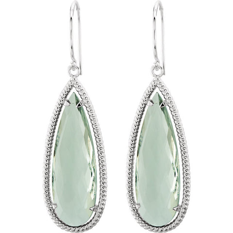s > Dangle > Rope-Styled > Quartz > Green > Shaped > Pear > Silver > Sterling