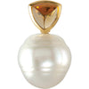 Pendant > Pearl > Cultured > Sea > South > Citrine & 11mm > 6mm