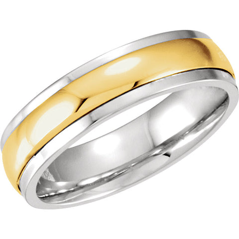 Band > Fit > Comfort > Two-Tone > 5mm > Yellow > Silver & 10kt > Sterling