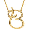 Necklace > 16" > Initial > Script > "A"