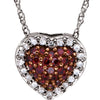 Necklace > 18" > Heart > Diamond > 1/5 CTW