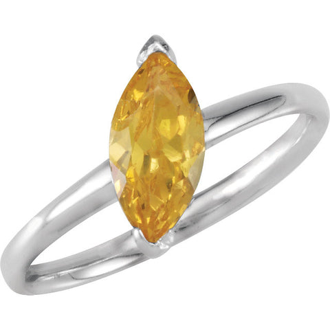 Ring > CZ > Colored > Citrine > Stackable