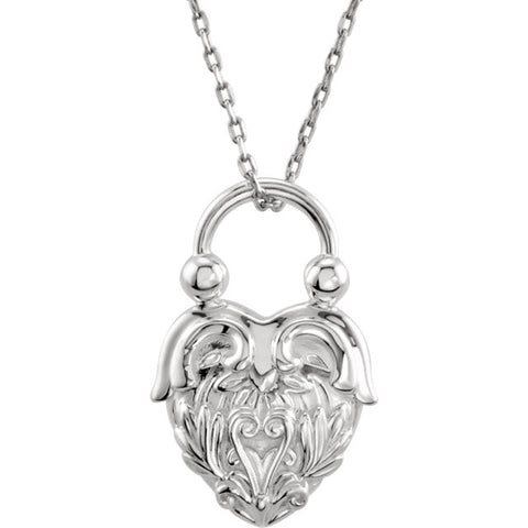 Pendant or Necklace > Design > Heart > Vintage-Inspired