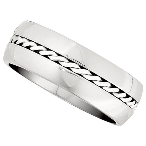 Inlay > Silver > Sterling > with > Band > 8mm