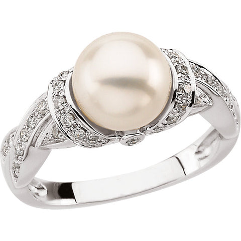 Ring > Diamond > CTW > 1/Pearl & 1 > Freshwater.*Multiple Diamond Cuts and Weights available*