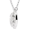 Necklace > 19.85" > Diamond > 1/8 CTW > 13x32mm