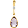 Pendant > Amethyst & Diamond > Genuine