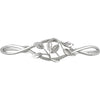 Design > Leaf > with > Bracelet > Cuff > Infinity-Inspired > Diamond > .05CTW