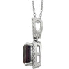 Necklace > 18" > Diamond > .03 CTW > & > Onyx