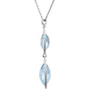 Necklace > 18" > Rope-Styled > Topaz > Blue > Sky > Round > 12mm & 16mm