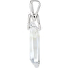 Pendant > Shaped > Marquise > Quartz > Clear > 36x12x7mm