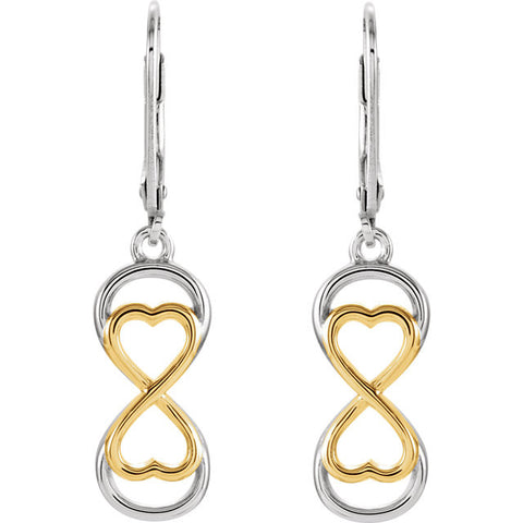 Earrings > Center > Plated > Gold > with > Silver > Sterling