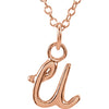 Necklace > Initial > Script > Lowercase > "F" > Letter