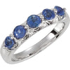 Ring > Diamond > .03 CTW > & > Sapphire > Blue > Ceylon