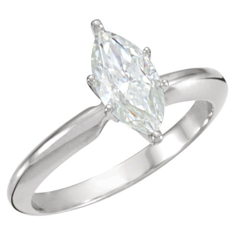Solitaire > Moissanite > Created > Marquise > 10x5mm