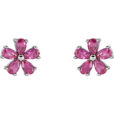 Earrings > Sapphire > Pink > Created > Chatham®