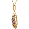 Necklace > 18" > Diamond > .06 CTW > & > Amethyst