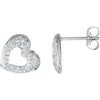 Earrings > Heart > Diamond > 1/4 CTW