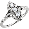 Ring > 3-Stone > Diamond > 1/3 CTW.*Multiple Diamond Cuts and Weights available*