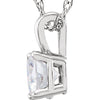 Necklace > Solitaire > Moissanite > Created