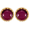 Earrings > Chyrosoprase > Round > 10mm