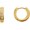 Earrings > Hoop > Diamond > 1/10 CTW