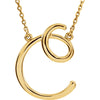 Necklace > 16" > Initial > Script > "A"