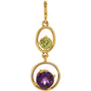 Pendant > Peridot & Amethyst > Genuine