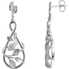 Earrings > Leaf > Infinity-Inspired > Diamond > 1/5 CTW