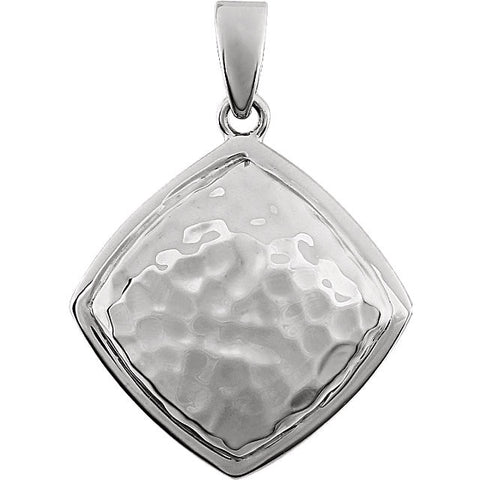 Pendant > Square > Hammered