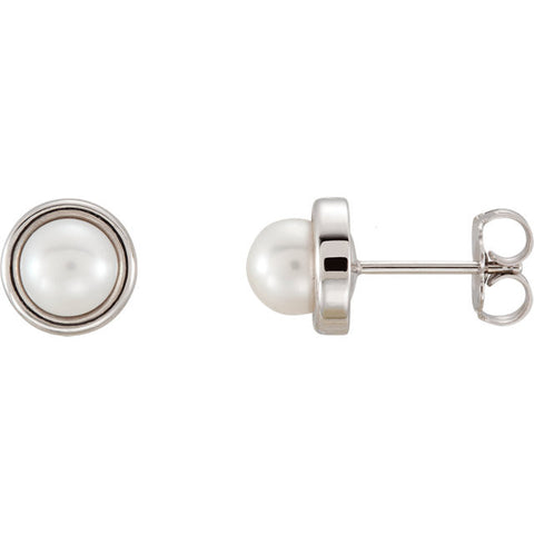 Earrings > Pearl > Cultured > Freshwater > 5.5-6mm