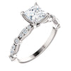 Ring > Engagement > Vintage-Inspired > Square > Diamond > 3/4 CTW