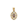 Pendant > Marquise > Guadalupe > of > Lady > Tri-Color > 22x16.75mm